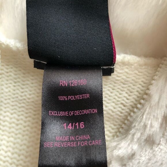 Girls Rule Sweater Cream 14-16 Junior NWOT - Picture 4 of 9